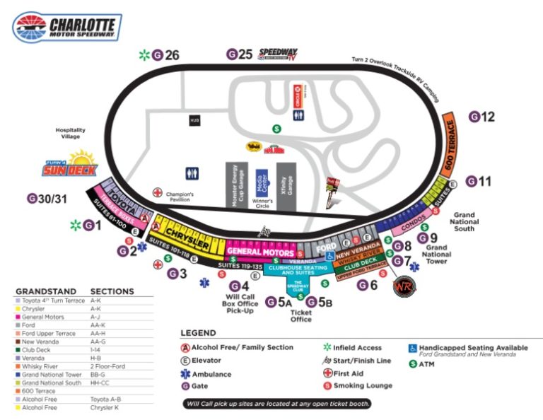 NASCAR Seating Charts - Race Track and Speedway Maps